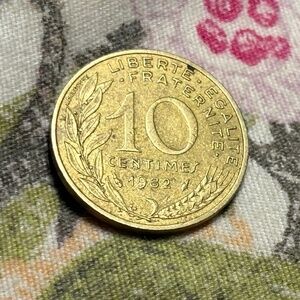 🪙 1982 France 10 Centimes Coin — Fifth Republic — Pre-Euro — Circulated